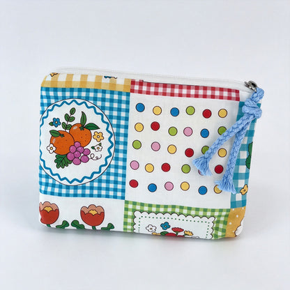 Everyday Bunny Printed Fabric Mini Pouch