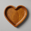 Heart‑Shaped Solid Wood Tray【图 - Shopdayla Wholesale - #1346