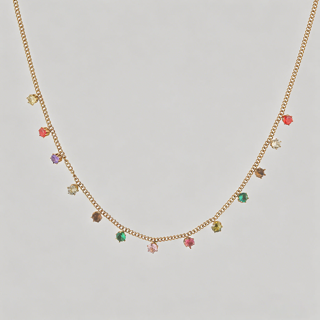 Rainbow Cubic Zirconia Smile C - Shopdayla Wholesale - #3154