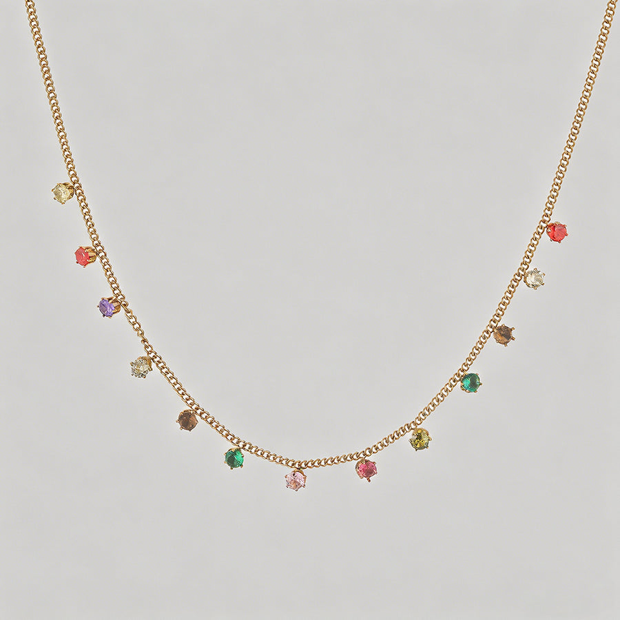 Rainbow Cubic Zirconia Smile C - Shopdayla Wholesale - #3154