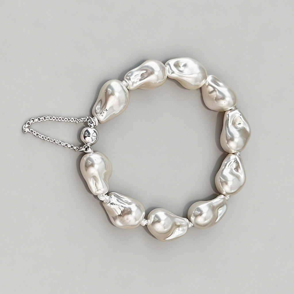 Luxe Baroque Pearl Magnetic Cl - Shopdayla Wholesale - #5010