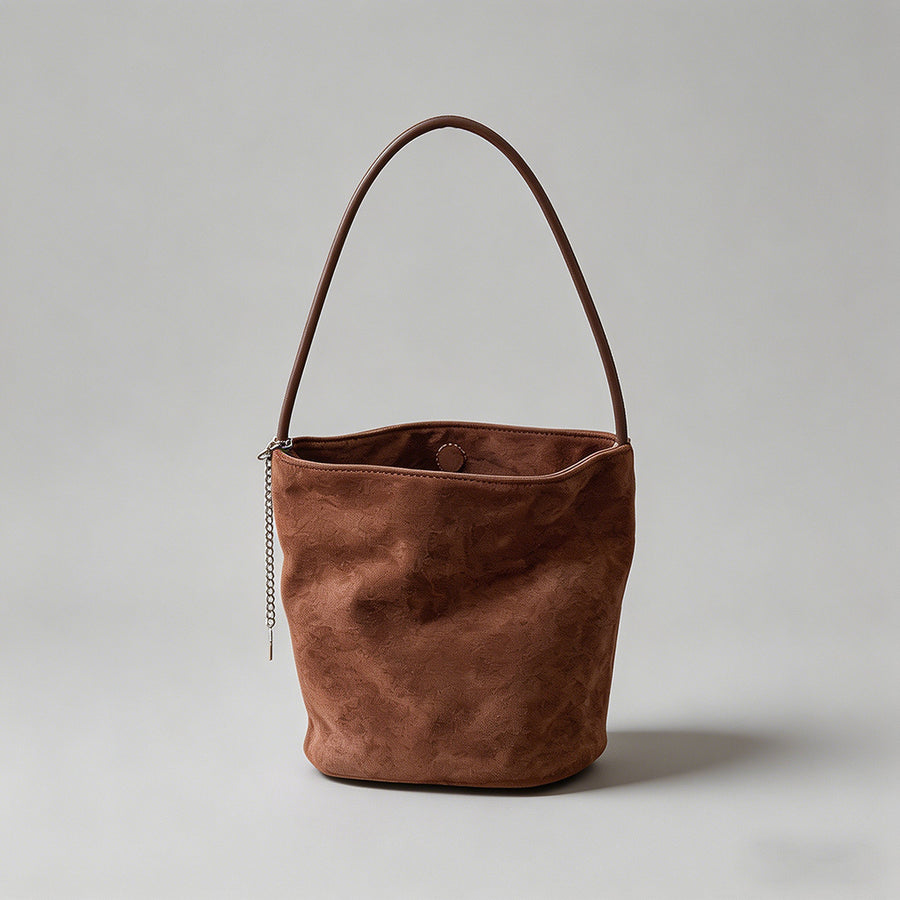 Faux Suede Mini Bucket Underar - Shopdayla Wholesale - #4050