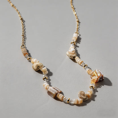 Ocean Shell Beaded Stainless S - Shopdayla Wholesale - #1842