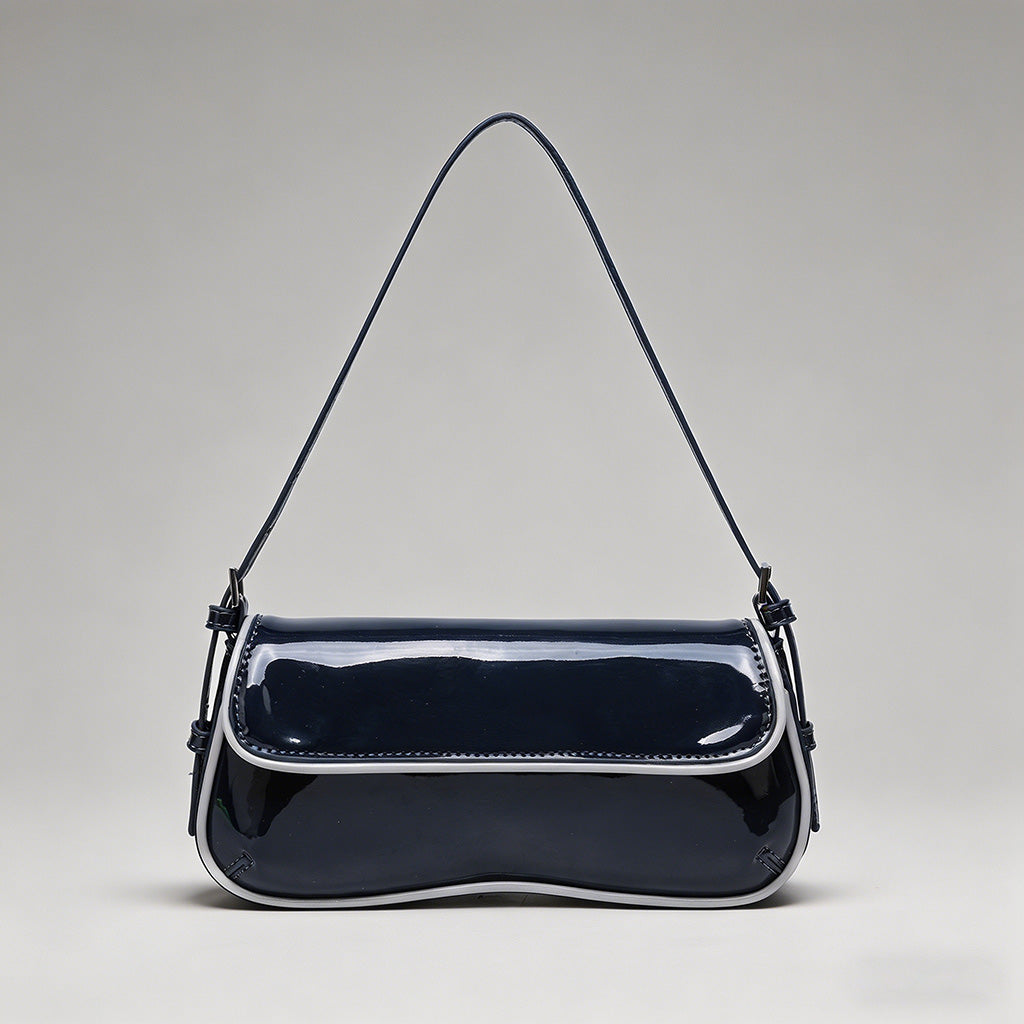 Patent Leather Baguette Should - Shopdayla Wholesale - #3378