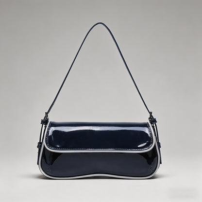 Patent Leather Baguette Should - Shopdayla Wholesale - #3378