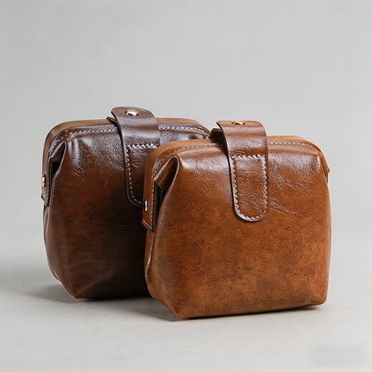 Vintage Small PU Leather Handh - Shopdayla Wholesale - #2418