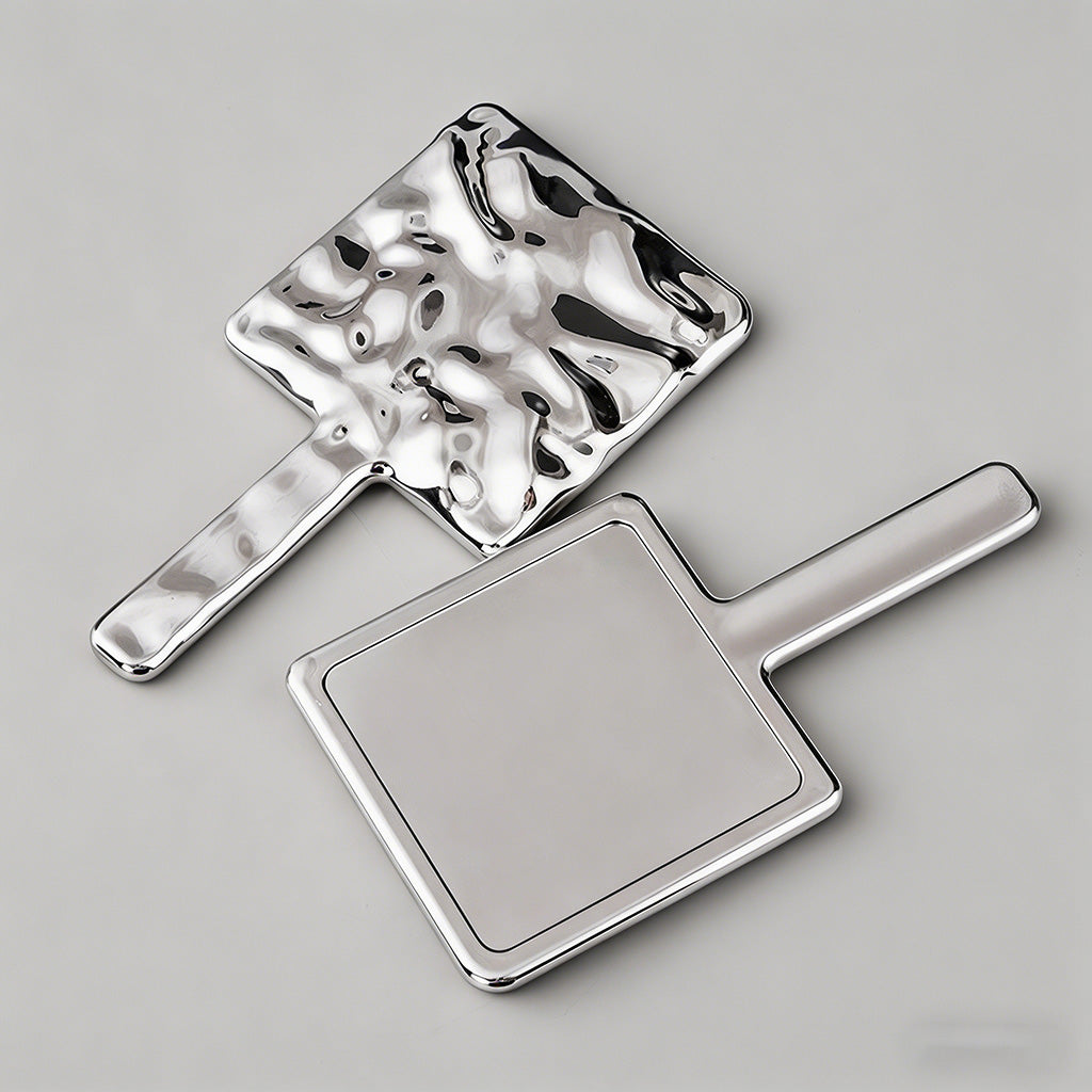 Silver Water Handheld Mirror - Shopdayla Wholesale - #4834
