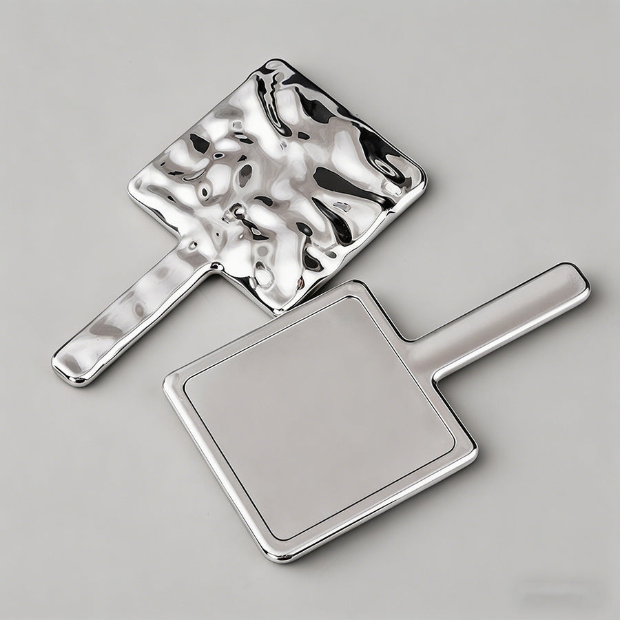 Silver Water Handheld Mirror - Shopdayla Wholesale - #4834