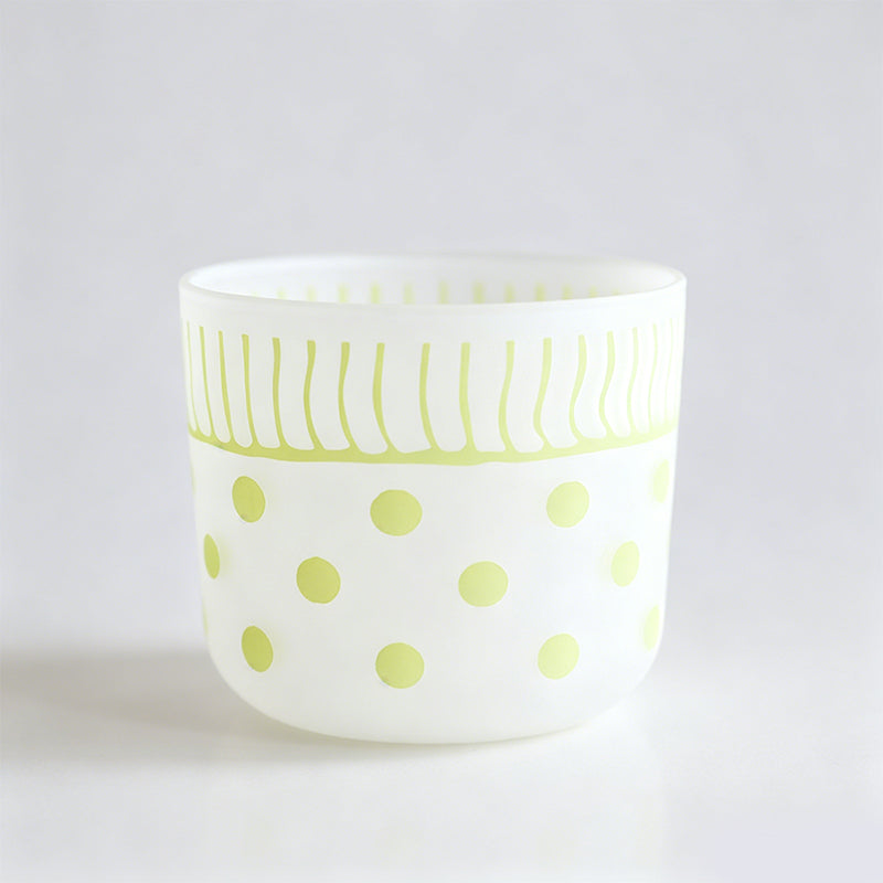 Matte Polka Dot & Floral Cup