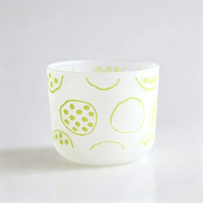 Matte Polka Dot & Floral Cup