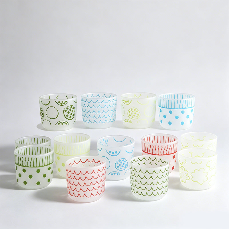 Matte Polka Dot & Floral Cup