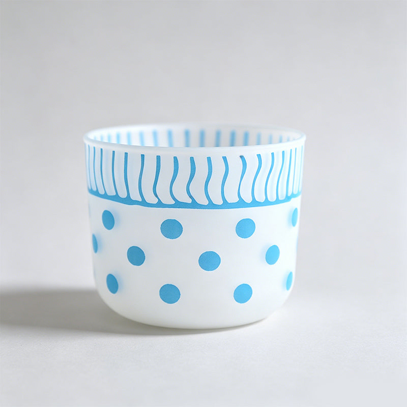 Matte Polka Dot & Floral Cup