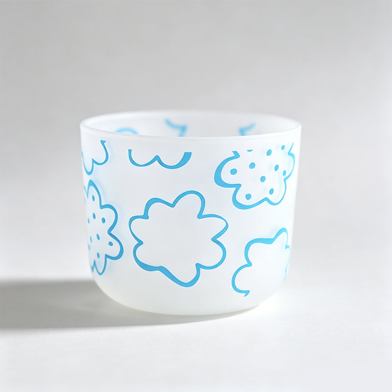 Matte Polka Dot & Floral Cup