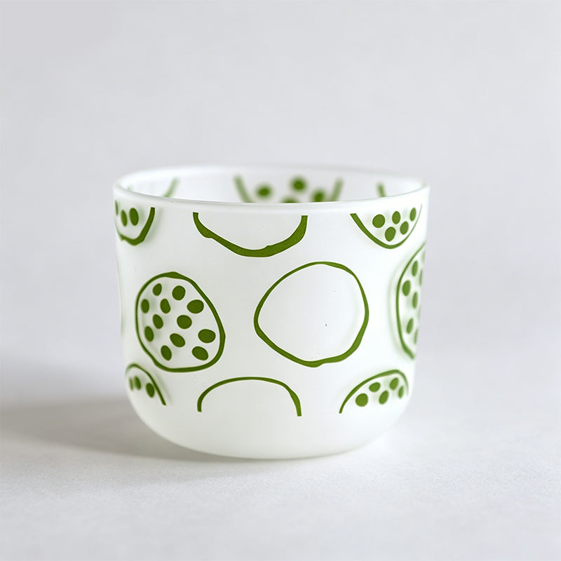 Matte Polka Dot & Floral Cup