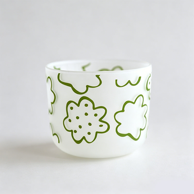 Matte Polka Dot & Floral Cup