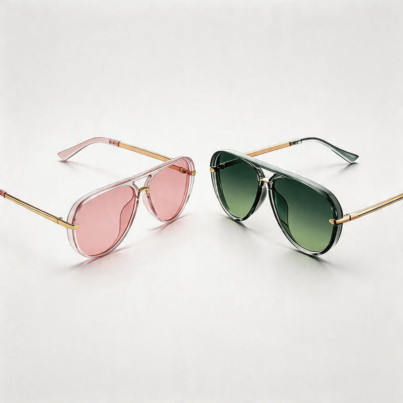 Oversized Aviator Sunglasses - Shopdayla Wholesale - #9346