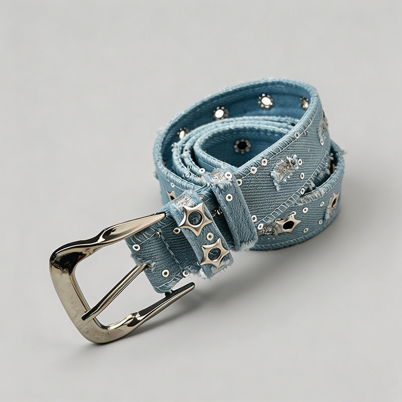 Denim Canvas Pin Buckle Belt - Shopdayla Wholesale - #2482