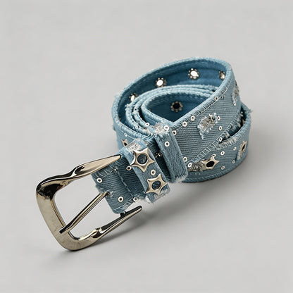 Denim Canvas Pin Buckle Belt - Shopdayla Wholesale - #4082