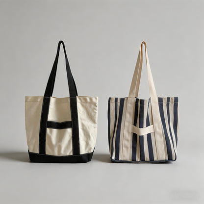 Large Capacity Canvas Tote Bag - Shopdayla Wholesale - #1778