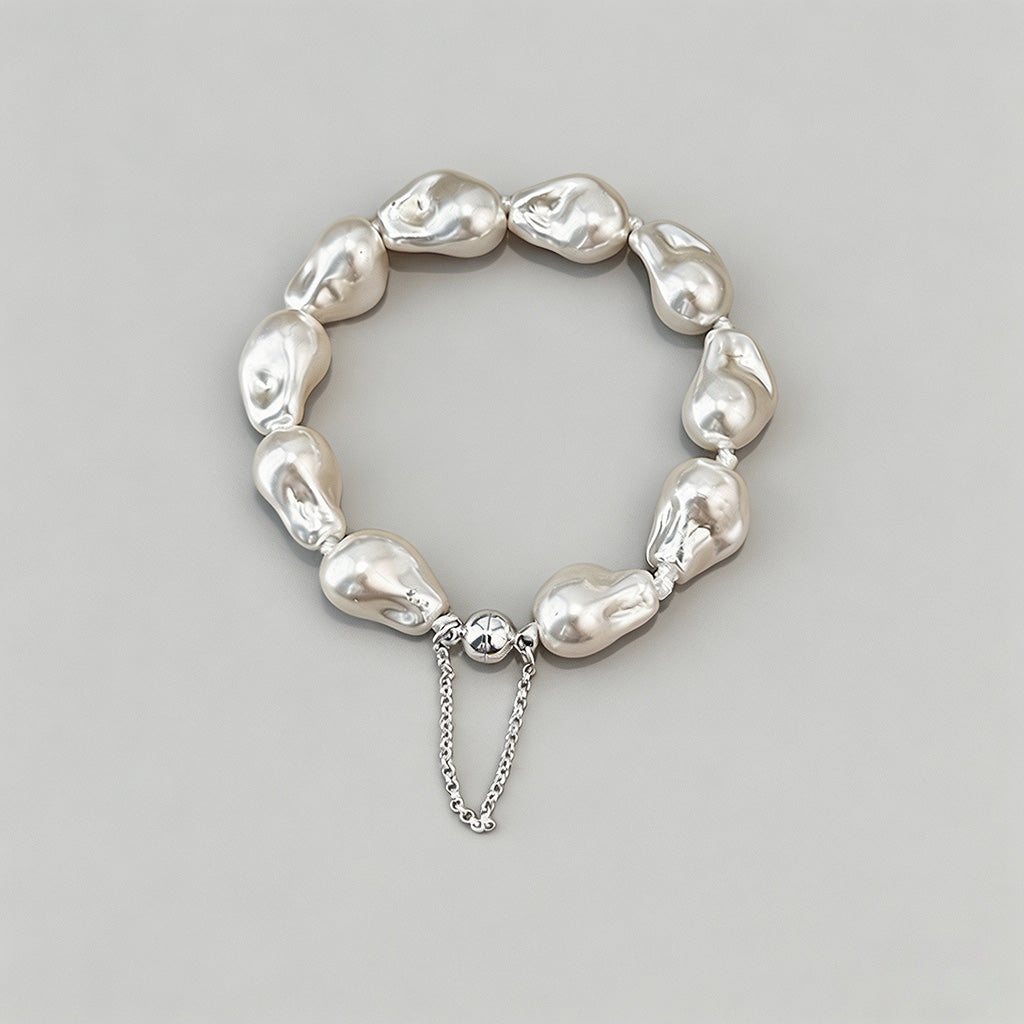 Luxe Baroque Pearl Magnetic Cl - Shopdayla Wholesale - #2242