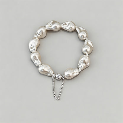 Luxe Baroque Pearl Magnetic Cl - Shopdayla Wholesale - #2242