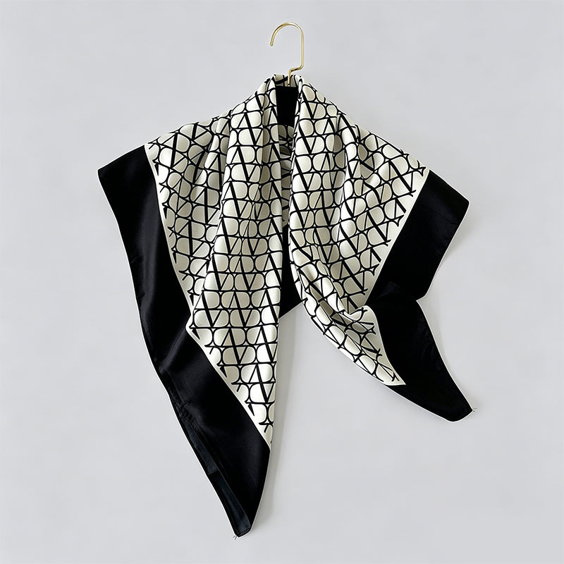 Animal‑Stripe Print Large Squa - Shopdayla Wholesale - #3170