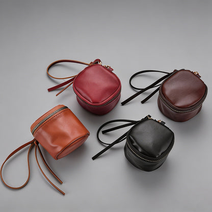 Mini Leather Cylinder Pouch - Shopdayla Wholesale - #0002