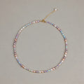 Dainty Mixed Color Pearl & Iri - Shopdayla Wholesale - #8258