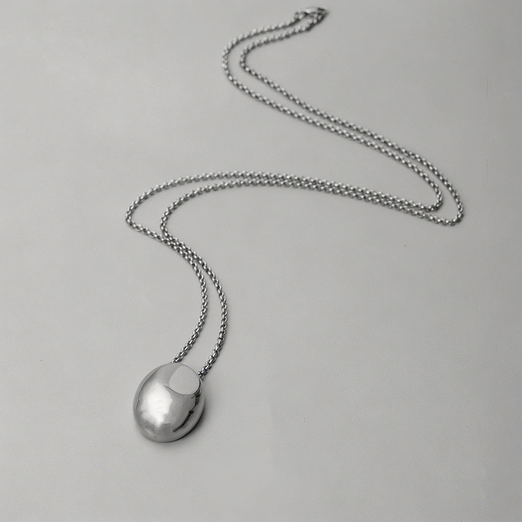 Minimalist Gold Egg Pendant Ne - Shopdayla Wholesale - #6066