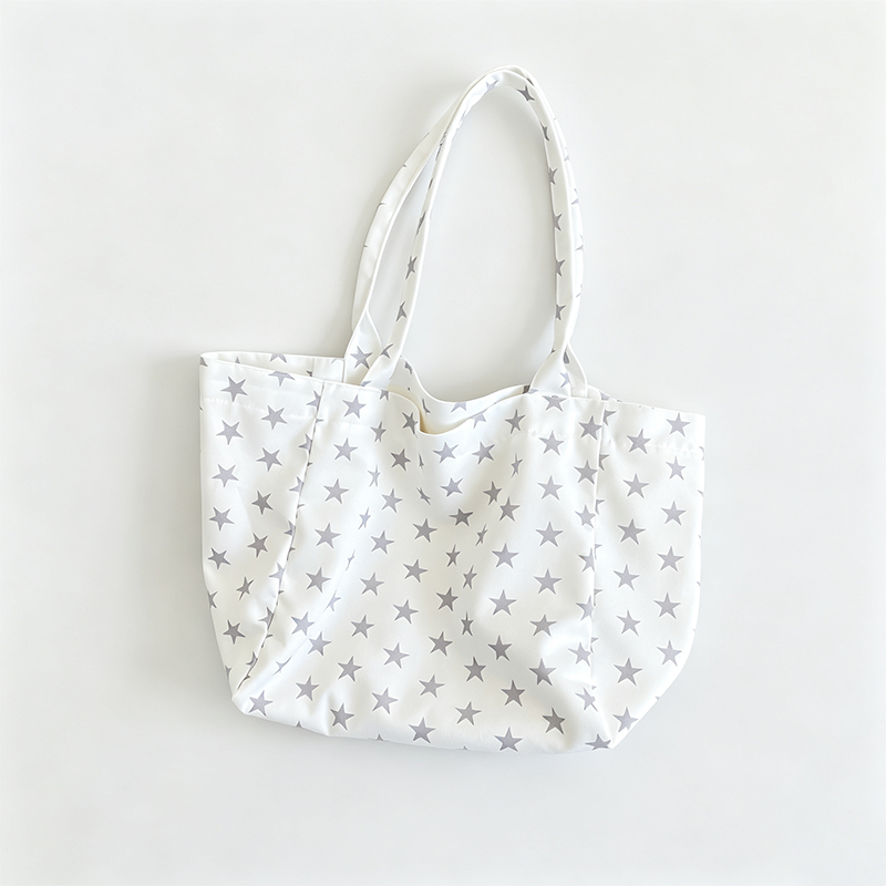 Star Dots Print Tote Bag