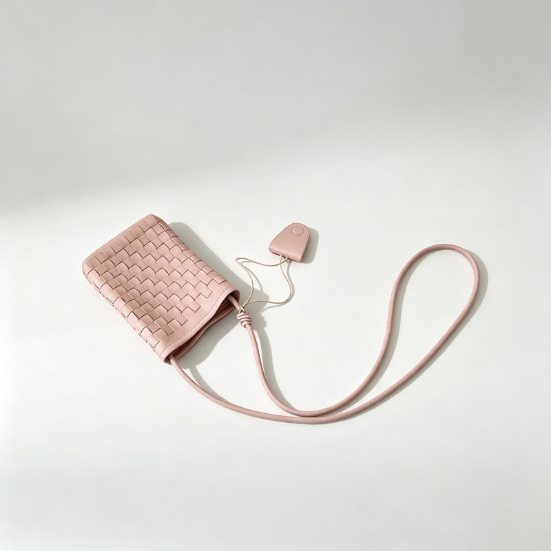 Woven Phone Crossbody Pouch