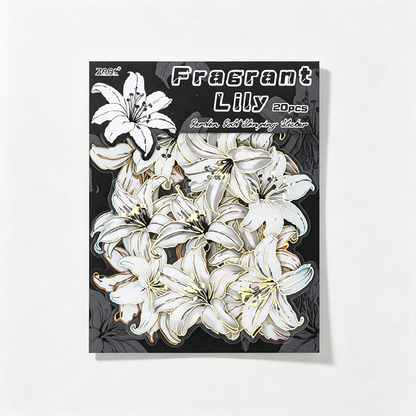 Monochrome Floral Stickers Set
