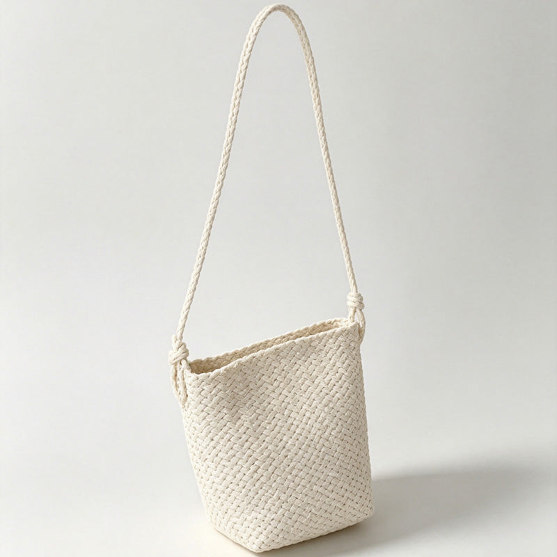 Woven Tapered Crossbody Bag