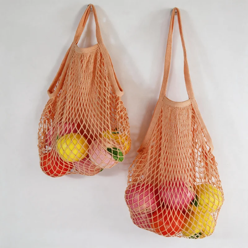 Pastel Hollow-out Mesh Shoulder Bag