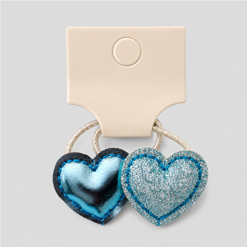 Metallic Heart Hair Accessories