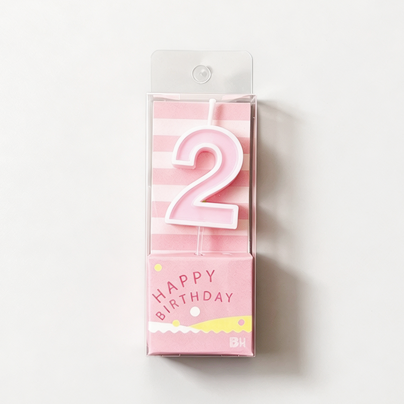 0-9 Number Candy‑Colored Birthday Candle