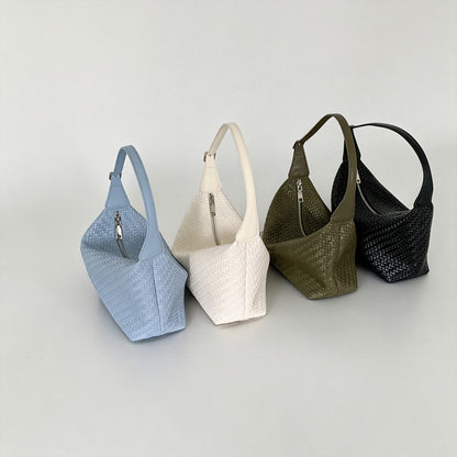 Woven Shoulder Hobo Handle Bag