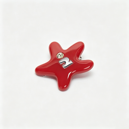 Starfish Shape Rhinestone Hair Clip