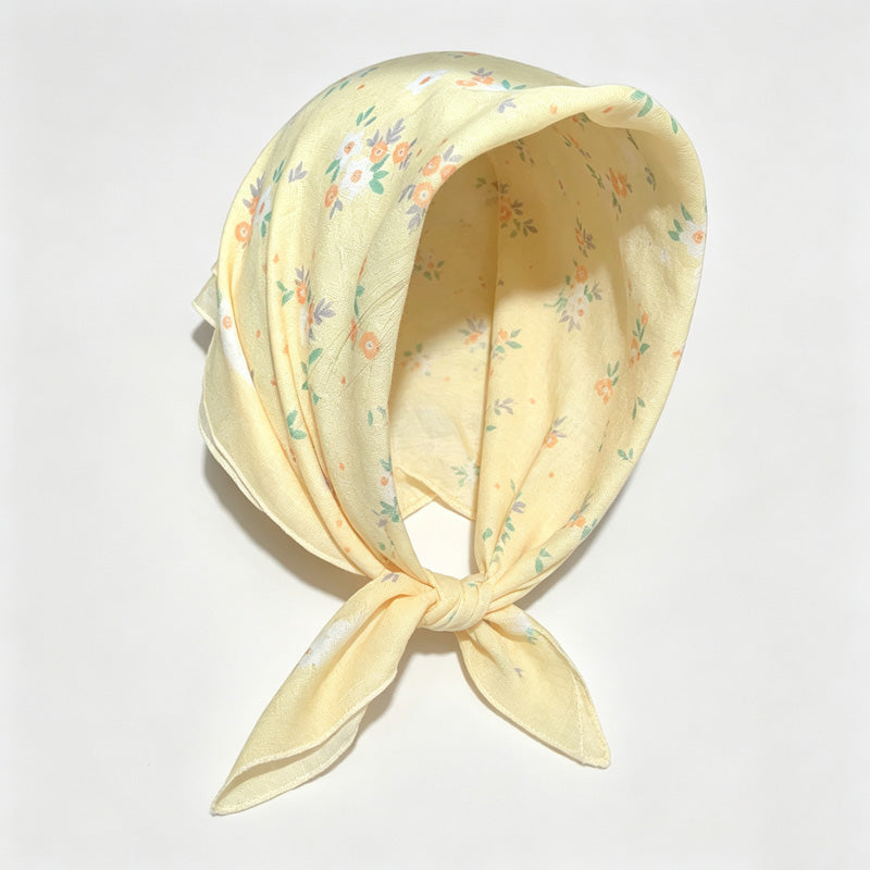 Floral Square Head Neck Bandana