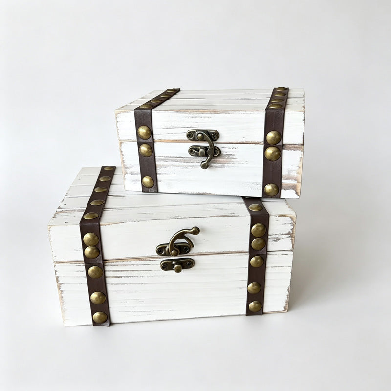 2PCS Wooden Storage Desktop Set