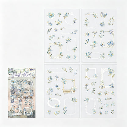 PET Floral Frame Stickers