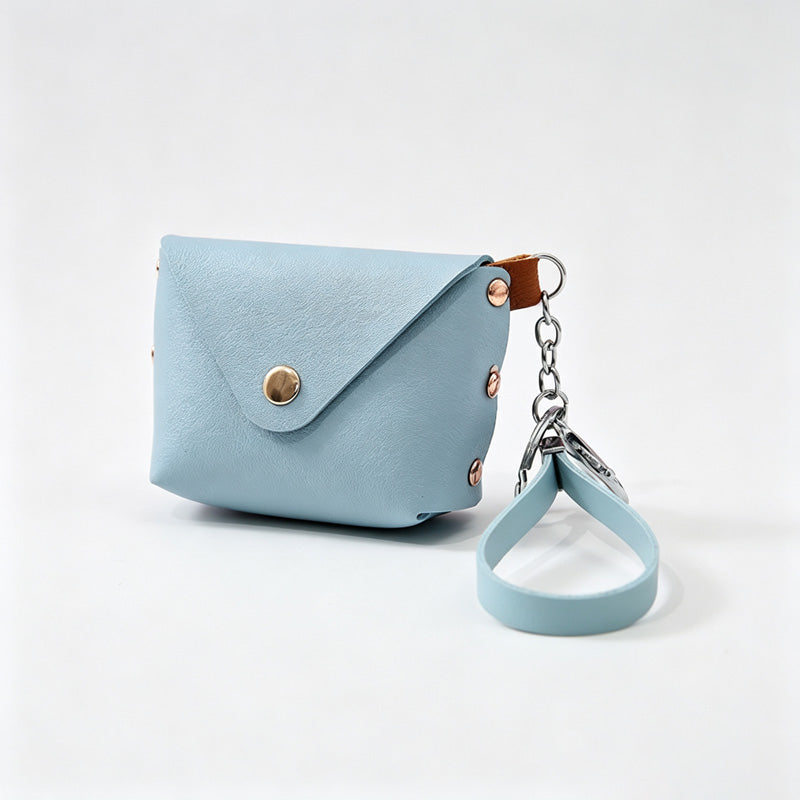 Mini Coin Storage Pouch Keychain