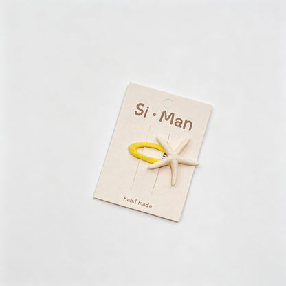 Starfish Color Block BB Hair Clip
