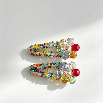 Flower Shape Bead Hair Tie