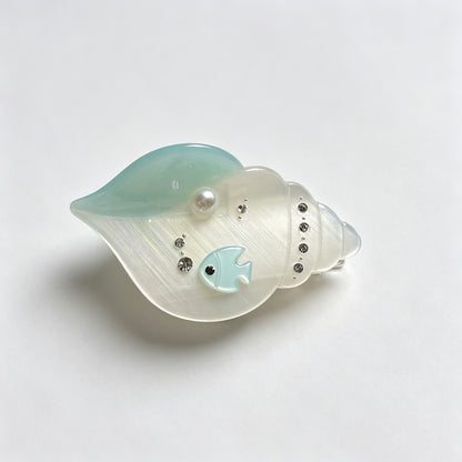 Ocean Star Conch Acrylic Hair Claw