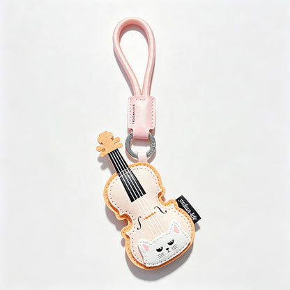 Cat Musical‑Instrument Keychain