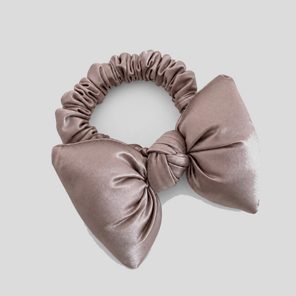 Padded Bow Fabric Hair Tie