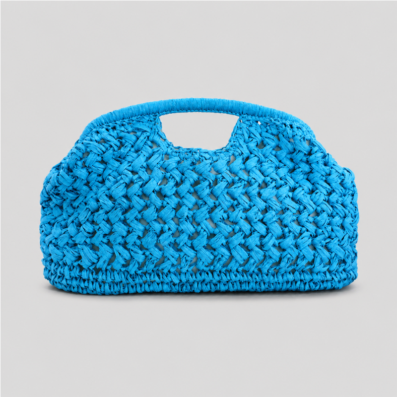 Woven Handle Crochet Bag