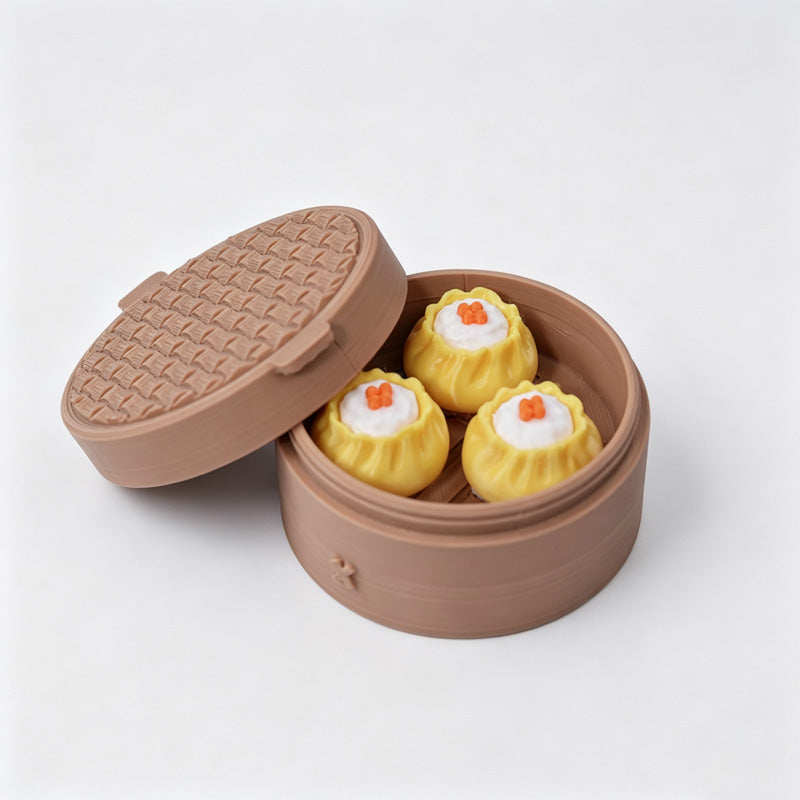 Large Siomai Steamer Fidget Keychain