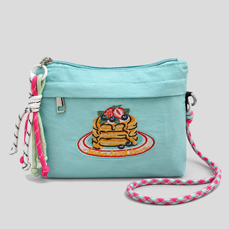 Embroidered Mini Square Phone Crossbody Bags